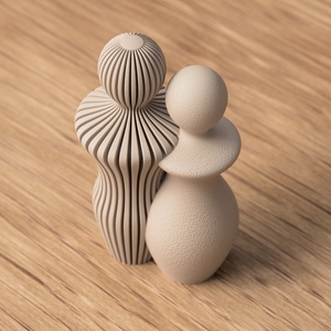 3D férfi-nő szobor nagy méret - otthon & életmód - dekoráció - asztal és polc dekoráció - asztaldísz - Meska.hu