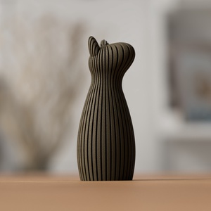 3D kutya álló füllel - Meska.hu