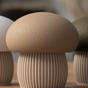 3D gomba dekoráció, csavaros - Meska.hu