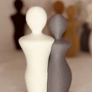 3D férfi-nő szobor nagy méret - otthon & életmód - dekoráció - asztal és polc dekoráció - asztaldísz - Meska.hu