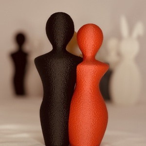 3D férfi-nő szobor nagy méret, Otthon & Életmód, Dekoráció, Asztal és polc dekoráció, Asztaldísz, Mindenmás, MESKA