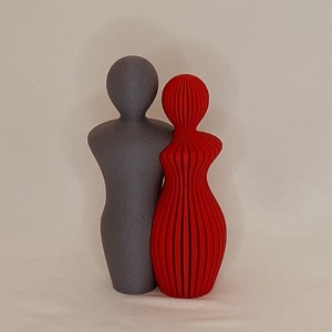 3D férfi-nő szobor nagy méret - otthon & életmód - dekoráció - asztal és polc dekoráció - asztaldísz - Meska.hu