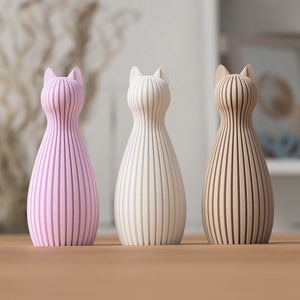 3D cica - otthon & életmód - dekoráció - asztal és polc dekoráció - asztaldísz - Meska.hu