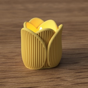 3D mécsestartó tulipán bordás, Otthon & Életmód, Gyertya, illat, aroma, Mécses és mécsestartó, Mindenmás, MESKA