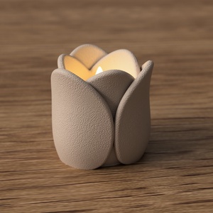 3D mécsestartó tulipán - otthon & életmód - gyertya, illat, aroma - mécses és mécsestartó - Meska.hu