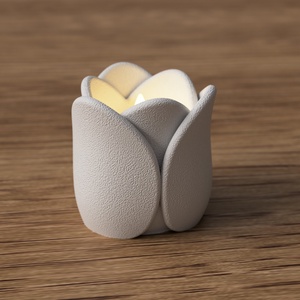 3D mécsestartó tulipán - otthon & életmód - gyertya, illat, aroma - mécses és mécsestartó - Meska.hu