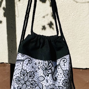 Mintás hátizsák/gymbag keskeny fazon - táska & tok - hátizsák - tornazsák, gymbag - Meska.hu