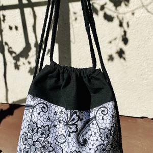 Mintás hátizsák/gymbag keskeny fazon - táska & tok - hátizsák - tornazsák, gymbag - Meska.hu
