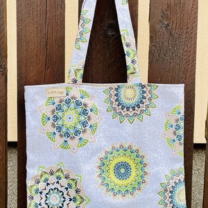 Mandala mintás bevásárlószatyor, Táska & Tok, Bevásárlás & Shopper táska, Shopper, textiltáska, szatyor, Varrás, MESKA