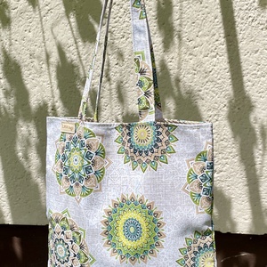 Mandala mintás bevásárlószatyor, Táska & Tok, Bevásárlás & Shopper táska, Shopper, textiltáska, szatyor, Varrás, MESKA