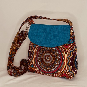 Mintás női oldaltáska, Táska & Tok, Kézitáska & válltáska, Vállon átvethető táska, Varrás, MESKA