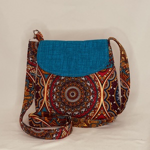 Mintás női oldaltáska - táska & tok - kézitáska & válltáska - vállon átvethető táska - Meska.hu