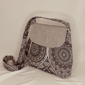 Mintás női oldaltáska, Táska & Tok, Kézitáska & válltáska, Vállon átvethető táska, Varrás, MESKA