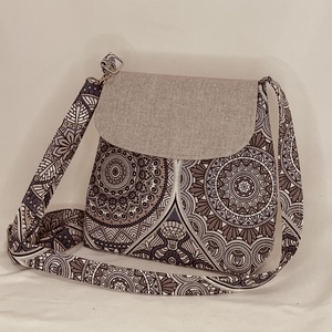 Mintás női oldaltáska - táska & tok - kézitáska & válltáska - vállon átvethető táska - Meska.hu