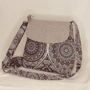 Mintás női oldaltáska - táska & tok - kézitáska & válltáska - vállon átvethető táska - Meska.hu