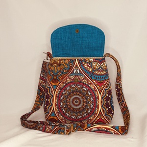 Mintás női oldaltáska - táska & tok - kézitáska & válltáska - vállon átvethető táska - Meska.hu