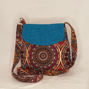 Mintás női oldaltáska - táska & tok - kézitáska & válltáska - vállon átvethető táska - Meska.hu