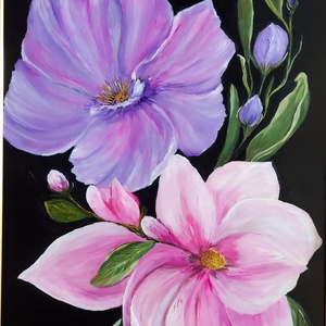 Virágcsendélet, Művészet, Festmény, Olajfestmény, , MESKA