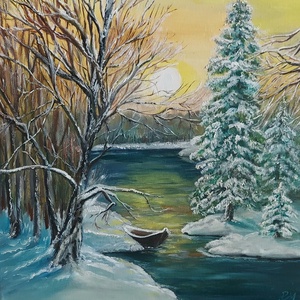 Téli táj  - Meska.hu