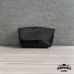 Fekete lakk - rosegold kettő cipzáras kulcstartó B8002 - táska & tok - kulcstartó & táskadísz - kulcstartó - Meska.hu