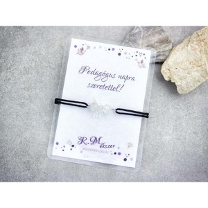 Pedagógus napra holdkő angyal karkötő, , , MESKA