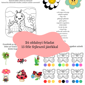 Tavaszi feladatgyűjtemény 4-7 éveseknek - játék & sport - készségfejlesztő és logikai játék - oktató játékok - Meska.hu