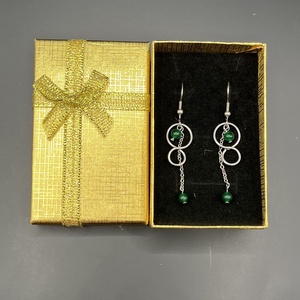 Jade fülbevaló  - ékszer - fülbevaló - lógó fülbevaló - Meska.hu