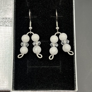 Howlit fülbevaló  - ékszer - fülbevaló - lógó fülbevaló - Meska.hu