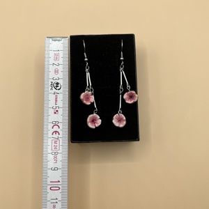 Cseresznyefa virág fülbevaló  - ékszer - fülbevaló - lógó fülbevaló - Meska.hu