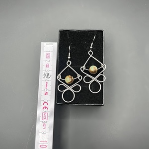 Opál fülbevaló  - ékszer - fülbevaló - lógó fülbevaló - Meska.hu