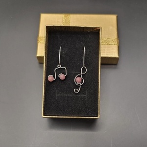 Hangjegy fülbevaló , Ékszer, Fülbevaló, Lógó fülbevaló, , MESKA