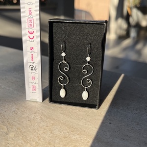 /Gyöngyház fülbevaló  - ékszer - fülbevaló - lógó fülbevaló - Meska.hu