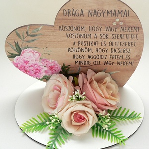 3db nagymama köszöntő asztaldísz Nikinek - Meska.hu