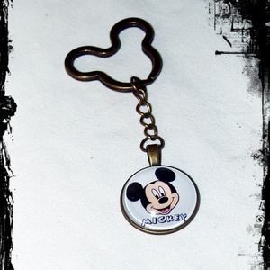 Mickey egér üveglencsés kulcstartó - Meska.hu