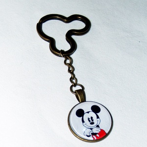Mickey egér üveglencsés kulcstartó - Meska.hu