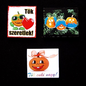Halloween hűtőmágnes 7 db + egy meglepi - Meska.hu