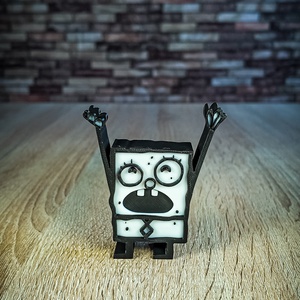 Spongebob tolltartó - otthon & életmód - papír, írószer - tolltartó & ceruzatekercs - Meska.hu