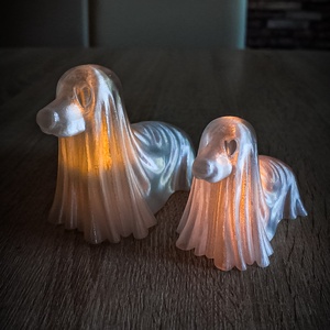 Szellem tacskó - otthon & életmód - dekoráció - halloween - halloweeni dekoráció - Meska.hu