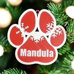 Egyedi Mancs Karácsonyfadísz - Meska.hu