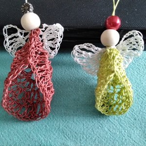 Karácsonyi angyalkák - karácsony - karácsonyi lakásdekoráció - karácsonyfa, grincsfa - Meska.hu