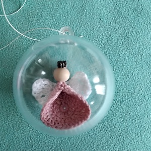 Mini angyalka karácsonyfára - Meska.hu