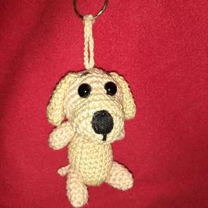 Horgolt kutyusok, kulcstartó  - játék & sport - plüssállat & játékfigura - béka - Meska.hu