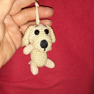 Horgolt kutyusok, kulcstartó  - játék & sport - plüssállat & játékfigura - béka - Meska.hu