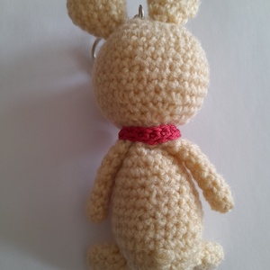 Nyuszi kulcstartó, vagy táskadísz - táska & tok - kulcstartó & táskadísz - táskaakasztó - Meska.hu