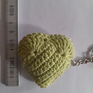 Szivecskés kulcstartó, táskadísz  - táska & tok - kulcstartó & táskadísz - táskaakasztó - Meska.hu