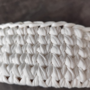 Horgolt karácsonyi kosárka  - otthon & életmód - tárolás & rendszerezés - tárolókosár - Meska.hu