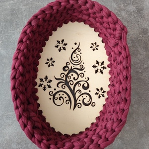 Karácsonyi kosárka  - otthon & életmód - tárolás & rendszerezés - tárolókosár - Meska.hu