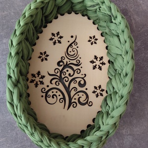 Karácsonyi kosárka  - otthon & életmód - tárolás & rendszerezés - tárolókosár - Meska.hu