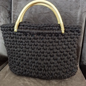 Barna horgolt kézitáska  - Meska.hu