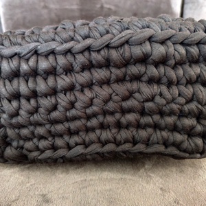 Barna horgolt kézitáska  - táska & tok - kézitáska & válltáska - kézitáska - Meska.hu